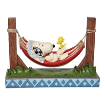 Peanuts - Snoopy and Woodstock in Hammock H:14 cm. 